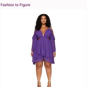 Jasmine Cold Shoulder Cutout Mini Dress